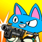 Action Cat MOD APK :Roguelike Shooting (GOD MODE/DUMB ENEMY)