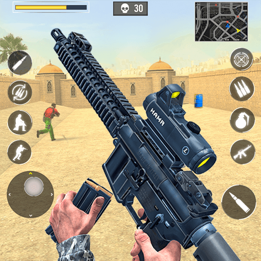 Gun Games MOD APK -FPS Shooting Games (GOD MODE/DUMB ENEMY)